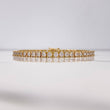 Pulso Tenis 14.9gr / 19cm / Circones Blancos Oro Amarillo $