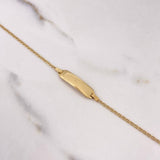 Pulso Escalera Plana 2.15gr / 16cm / 24mm-6mm Placa Rectangulo Curvo Oro Amarillo +3 $