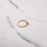 Anillo Solitario Cuadrado 1.85gr / T6 3/4 / Esmeralda 23 Qts Oro Amarillo (Joya) &