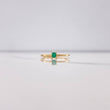 Anillo Solitario Cuadrado 1.85gr / T6 3/4 / Esmeralda 23 Qts Oro Amarillo (Joya) &