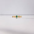 Anillo Solitario Redondo 1.95gr / T8 1/2 / Esmeralda 20 Qts Oro Amarillo (Joya) &