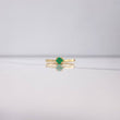 Anillo Solitario Redondo 1.7gr / T6 3/4 / Esmeralda 25 Qts Oro Amarillo (Joya) &