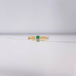 Anillo Solitario Cuadrado 1.8gr / T7 3/4 / Esmeralda 80 Qts Oro Amarillo (Joya) &