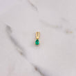 Dije Pera 0.7gr / 1.5cm / Esmeralda 61 Qts Oro Amarillo (Joya) &