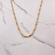 Cadena Rustica 37.55gr / 60cm / 3mm Cauchos Blancos Rojos Oro Amarillo $