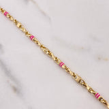 Pulso Rustico Tornillos 8.7gr / 19cm / 4mm Cauchos Fucsias Oro Amarillo $