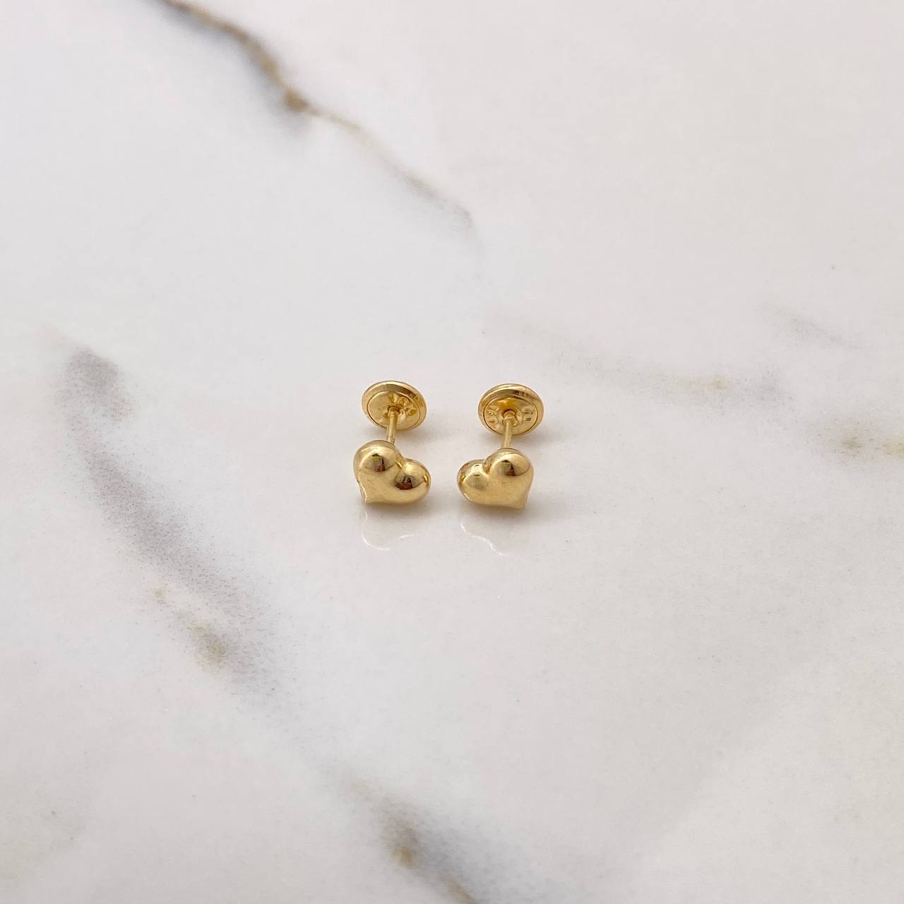 Topos Corazon  0.7gr / Troquelado Oro Amarillo $