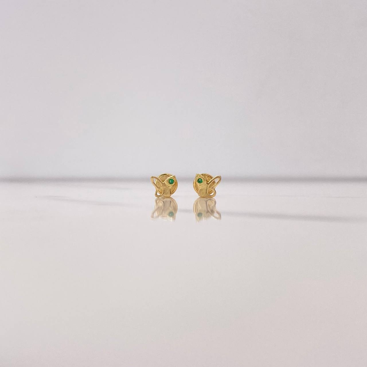 Topos Mariposa 0.65gr / Circon Verde Oro Amarillo &