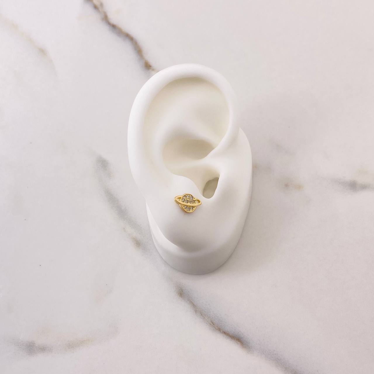 Topos Planeta 1.1gr / Circones Blancos Oro Amarillo &