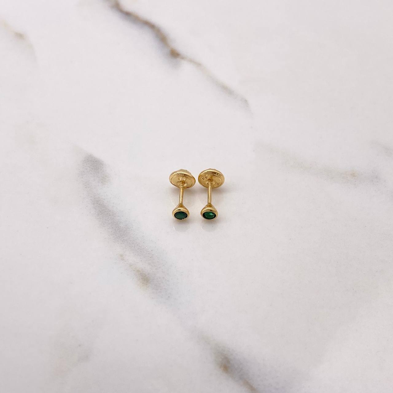 Topos Bisel 0.5gr / Circon Verde Oro Amarillo $