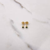 Topos Bisel 0.5gr / Circon Verde Oro Amarillo $