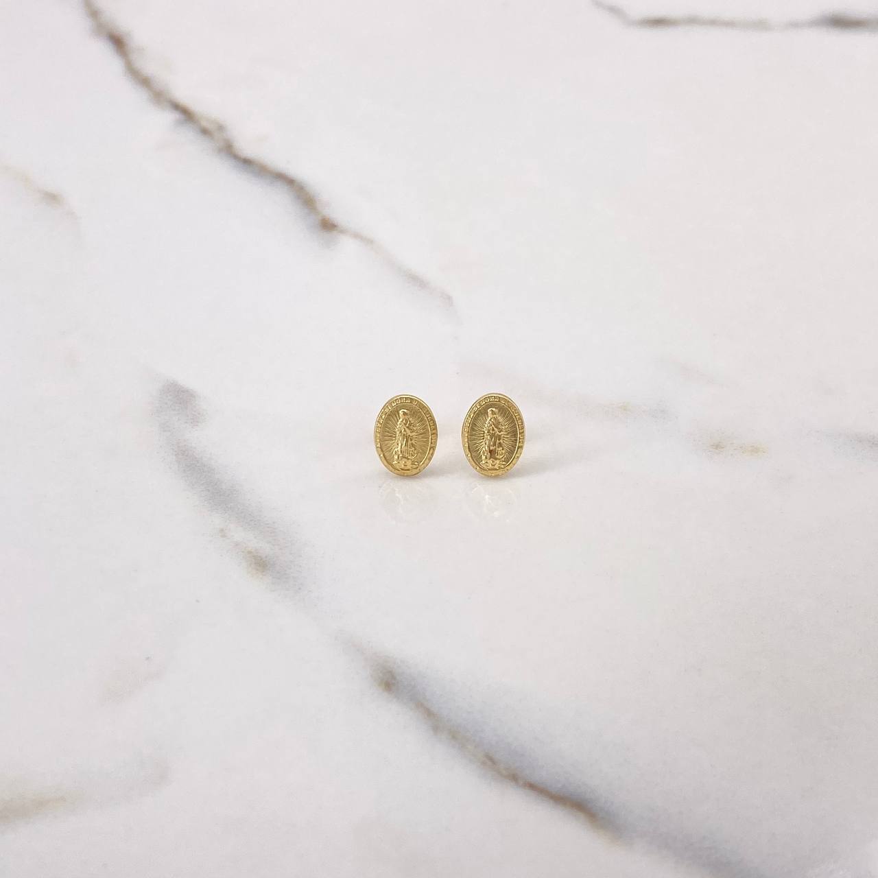 Topos Virgen de Guadalupe 0.85gr / Troquelado Oro Amarillo &