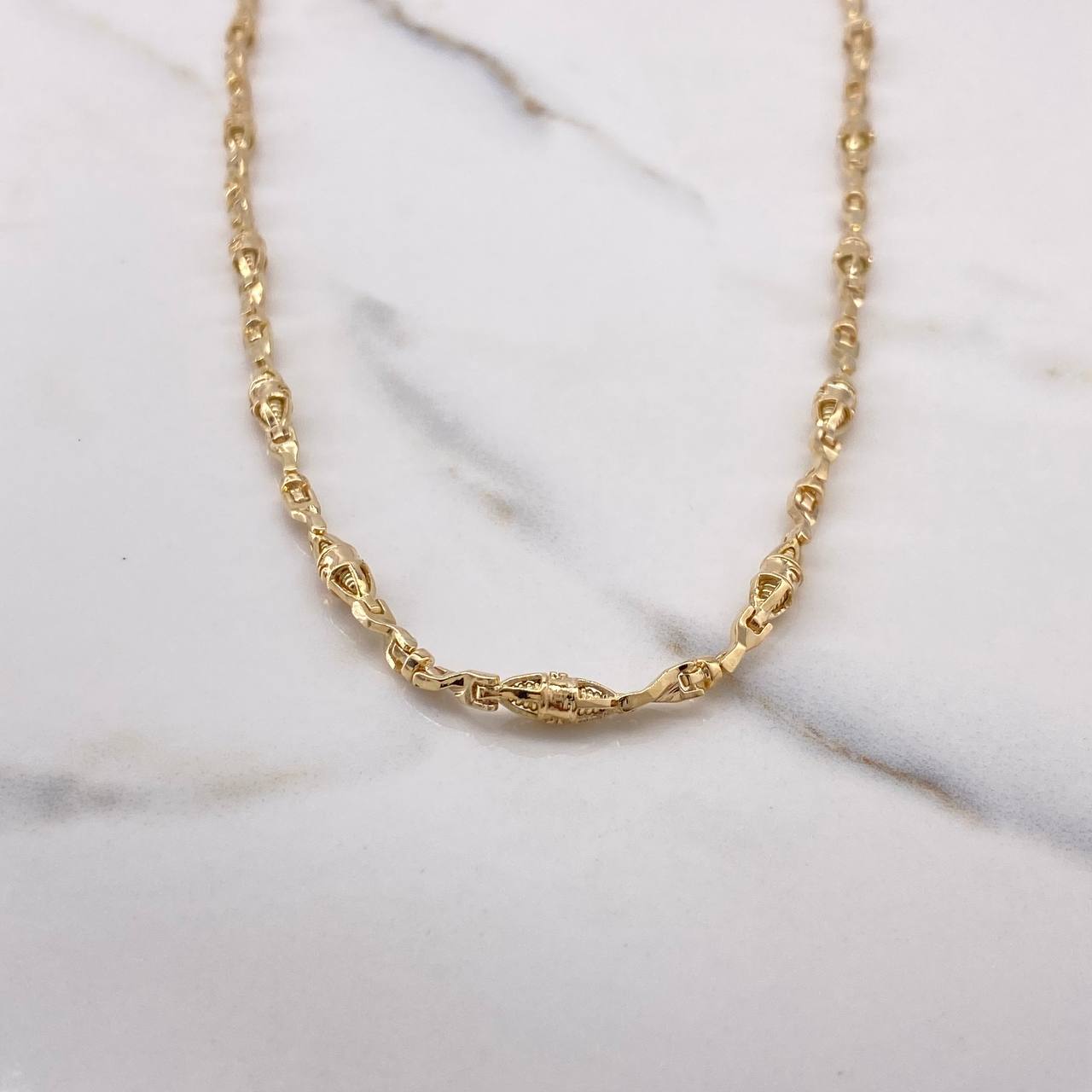 Cadena Dubai 34.9gr / 60cm / 4mm Oro Amarillo &