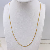 Cadena Mini Cubana 0.8gr / 50cm / 1mm Oro Amarillo +1 &