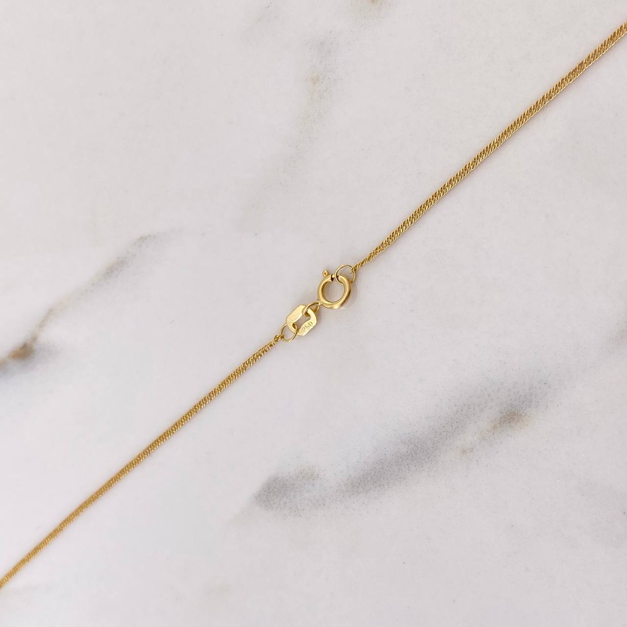 Cadena Mini Cubana 0.8gr / 50cm / 1mm Oro Amarillo +1 &