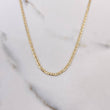 Cadena Escalera Plana 4.5gr / 60cm / 2mm Diamantada Tres Oros +3 $