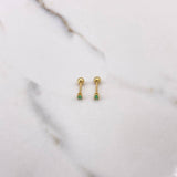 Topos 0.9gr / Esmeralda 10pts Oro Amarillo (Joya) $