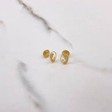 Topos Virgen María 0.75gr / Circones Blancos Oro Amarillo $