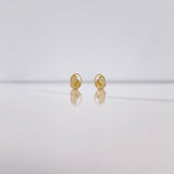 Topos Virgen María 0.75gr / Circones Blancos Oro Amarillo $