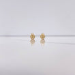 Topos Candado Corazon 0.65gr / Circones Blancos Oro Amarillo $