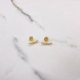 Topos Linea 0.75gr / Circones Blancos Oro Amarillo $