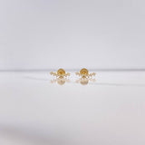 Topos Linea 0.75gr / Circones Blancos Oro Amarillo $