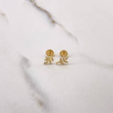 Topos Hojas 0.75gr / Circones Blancos Oro Amarillo $
