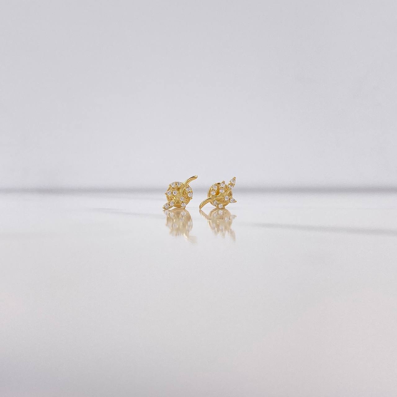 Topos Hojas 0.75gr / Circones Blancos Oro Amarillo $