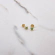 Topos Tortuga 0.65gr / Circones Verdes  Oro Amarillo $