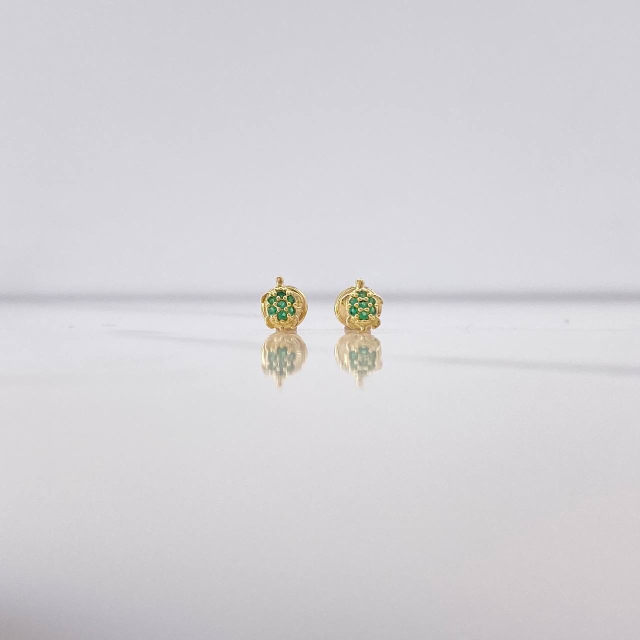 Topos Tortuga 0.65gr / Circones Verdes  Oro Amarillo $