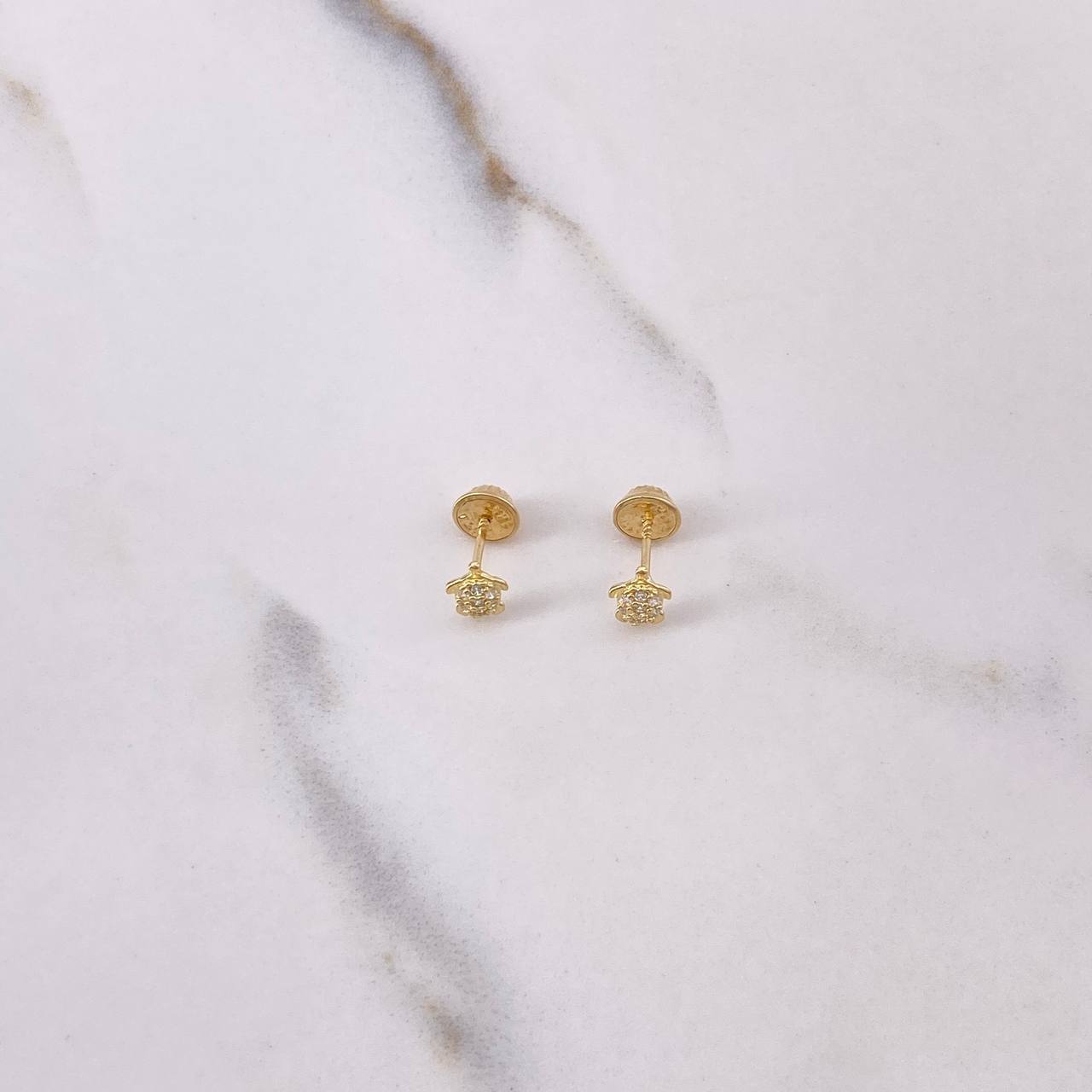 Topos Tortuga 0.65gr / Circones Blancos Oro Amarillo $