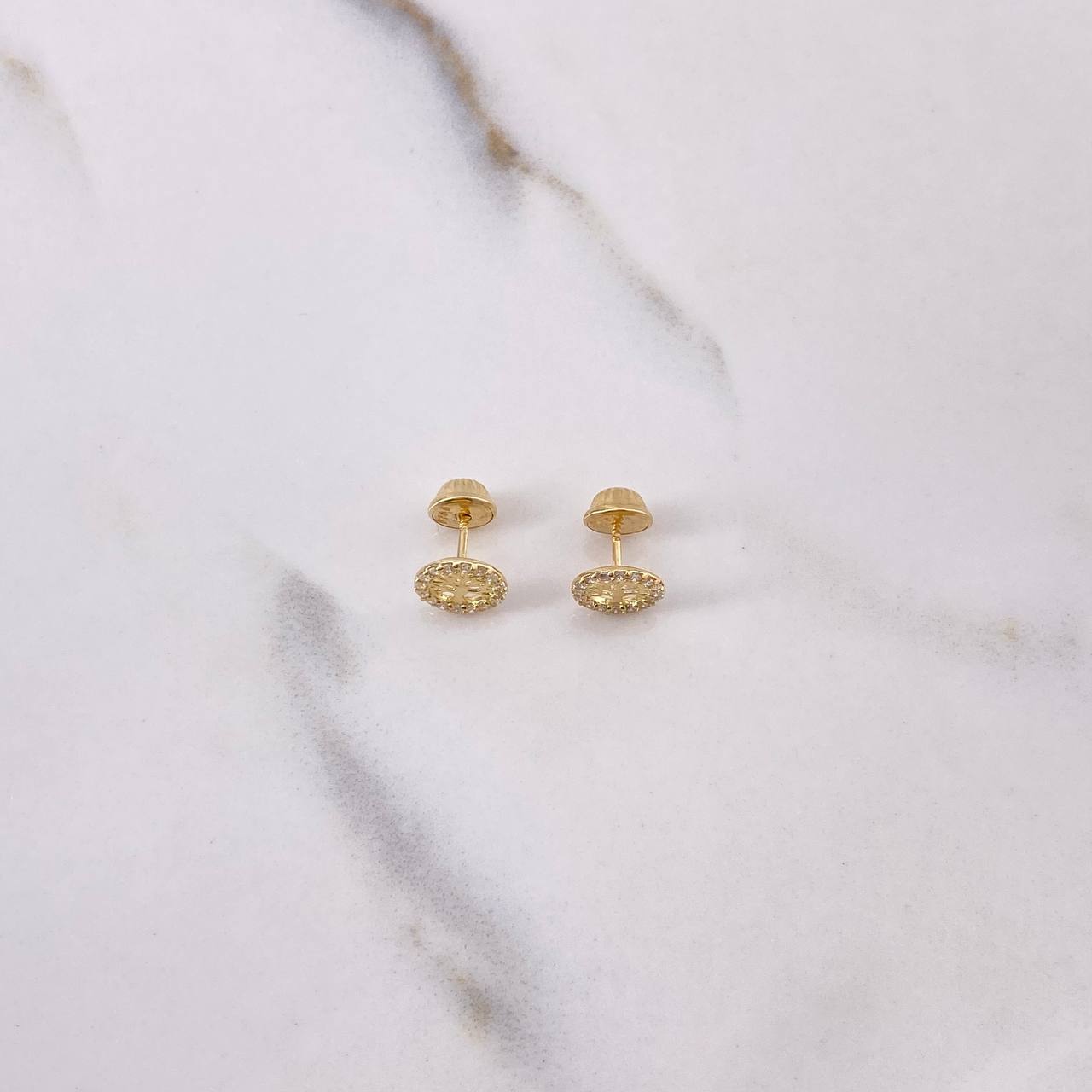 Topos Circulo Arbol 0.8gr / Circones Blancos Oro Amarillo $