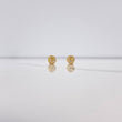 Topos Corazon Troquelado 0.7gr / Circon Blanco Oro Amarillo $