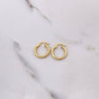 Candongas Punk 1.15gr / 1.6cm / Punteadas Oro Amarillo &