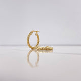 Candongas Mary 1.6gr / 2cm / Entorchadas Oro Amarillo &