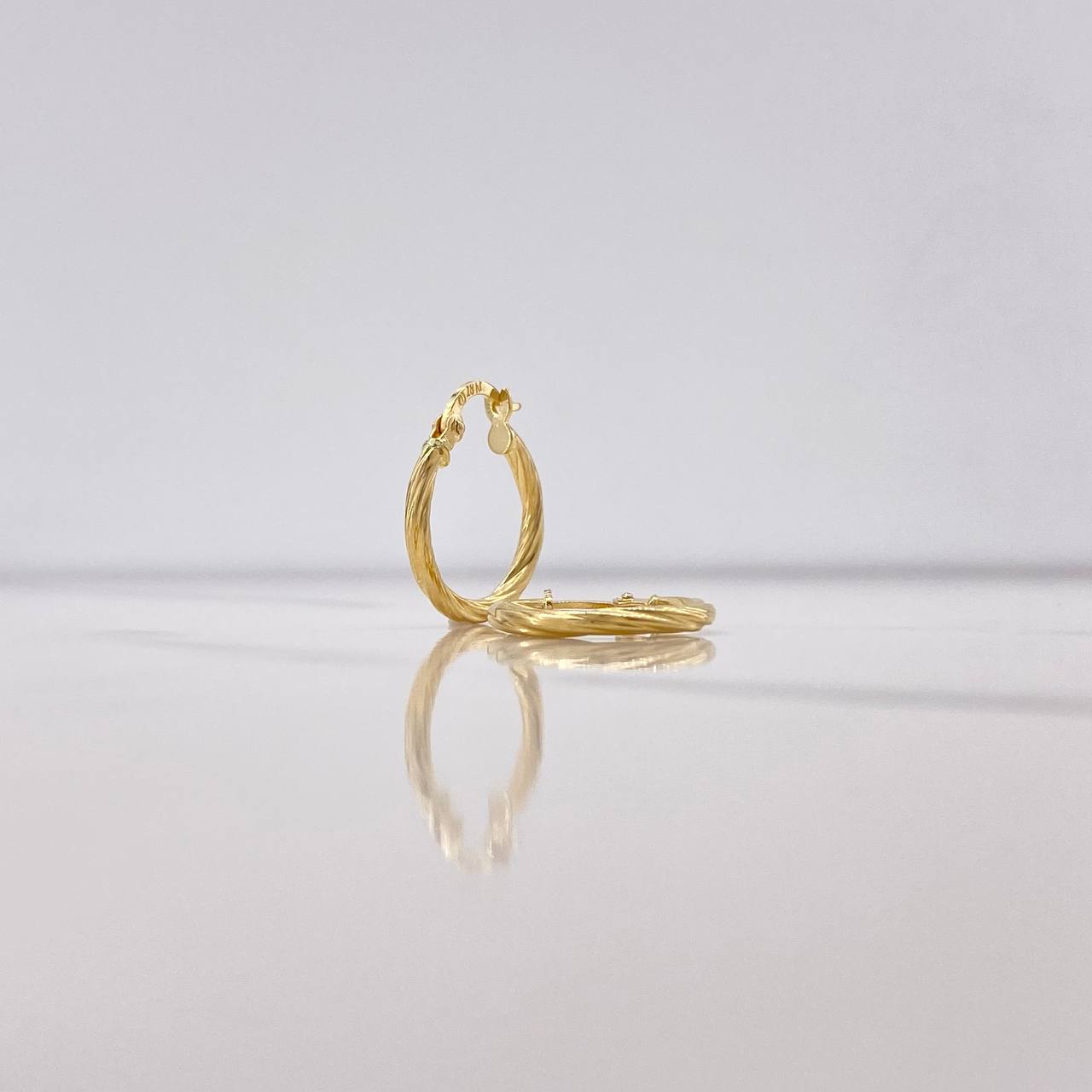Candongas Lui 1.15gr / 1.8cm / Entorchado Oro Amarillo &
