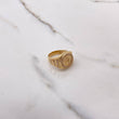 Anillo Corona RX 5.85gr / T6 1/2 / Circones Blancos Oro Amarillo &