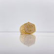 Anillo Correa Corona RX 10gr / T11 1/2 / Circones Blancos Oro Amarillo &