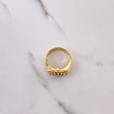 Anillo Correa Corona RX 10gr / T11 1/2 / Circones Blancos Oro Amarillo &