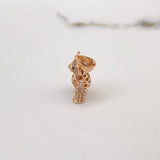 Dije Oso Articulado Bufanda 4.5gr / 3cm / Circones Blancos Negros Oro Rosa &