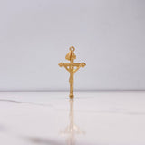 Dije Cruz Cristo 3.3gr / 4.2cm / Plana Oro Amarillo $
