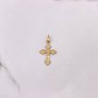 Dije Cruz Cristo Gotica 0.85gr / 3cm / Oro Amarillo $