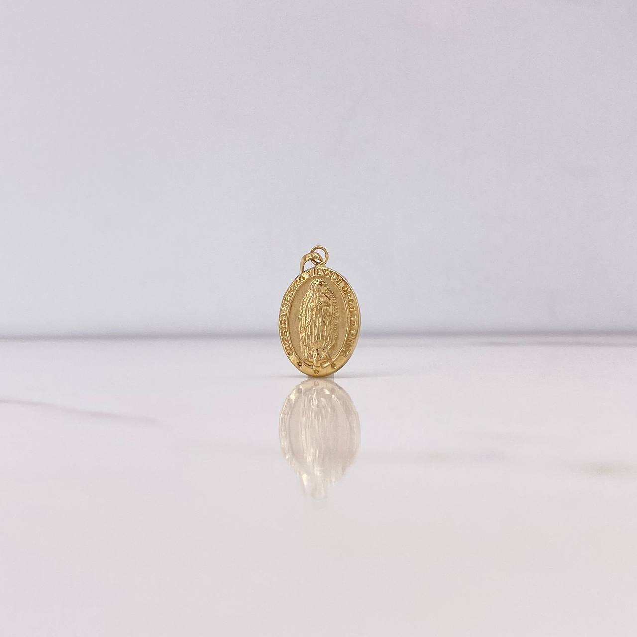Dije Virgen de Guadalupe 0.95gr / 2.5cm / Troquelado Oro Amarillo $