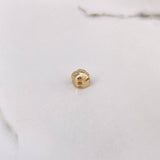 Herraje Casco Vikingo 1.8gr / 1cm / Circones Blancos Oro Amarillo $