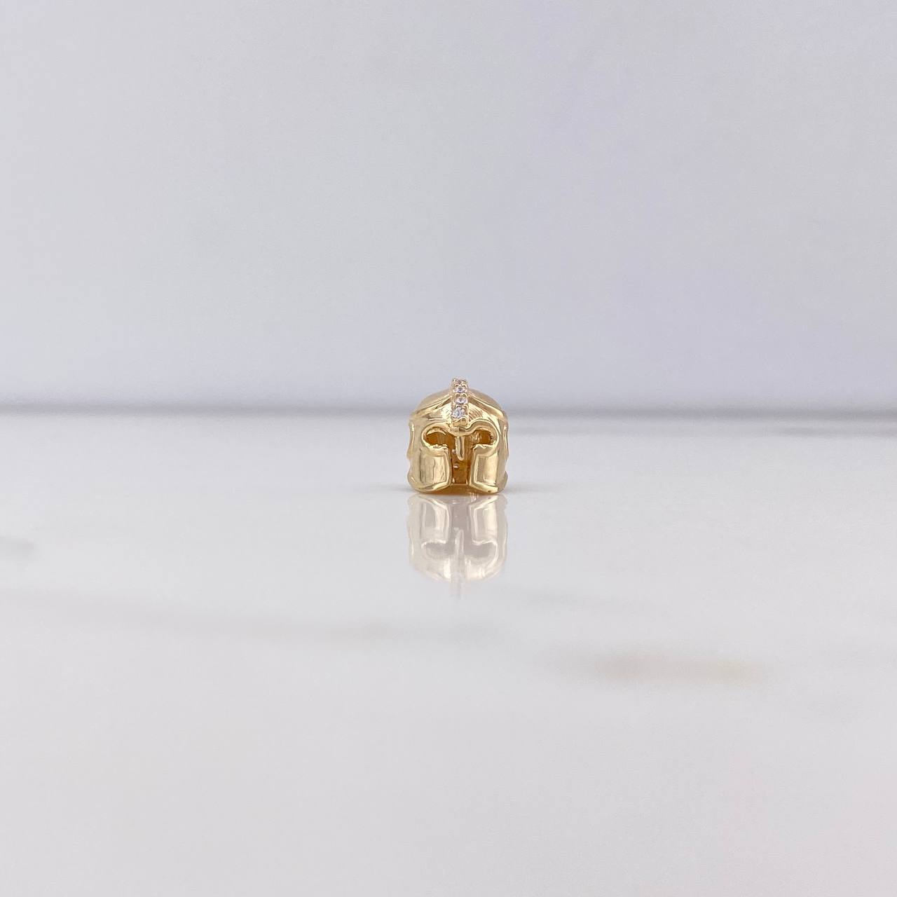 Herraje Casco Vikingo 1.8gr / 1cm / Circones Blancos Oro Amarillo $