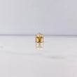 Herraje Casco Vikingo 1.8gr / 1cm / Circones Blancos Oro Amarillo $