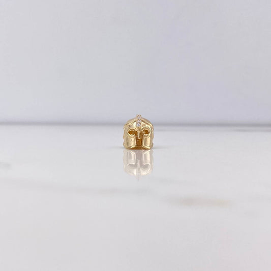 Herraje Casco Vikingo 1.8gr / 1cm / Circones Blancos Oro Amarillo $