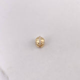 Herraje Casco Vikingo 1.8gr / 1cm / Circones Blancos Oro Amarillo $
