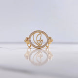 Herraje Virgen María 14gr / 6cm / Circones Blancos Oro Amarillo $