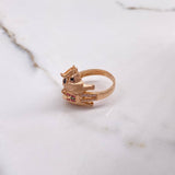 Anillo Elefante 8.15gr / T7 3/4 / Circones Blancos Verdes Fucsias Negros Oro Rosa $